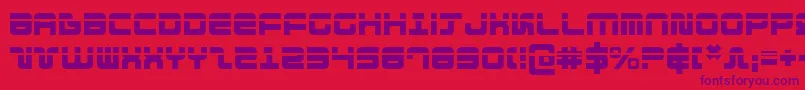 Direktor Laser Font – Purple Fonts on Red Background