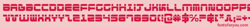 Direktor Laser Font – Red Fonts on Pink Background