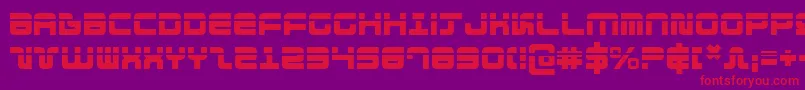 Direktor Laser Font – Red Fonts on Purple Background