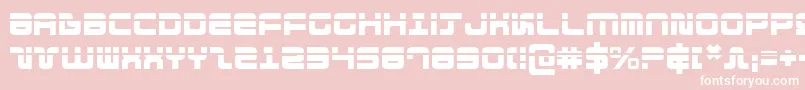 Direktor Laser Font – White Fonts on Pink Background