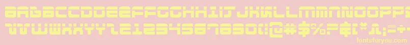 Direktor Laser Font – Yellow Fonts on Pink Background