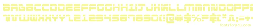 Direktor Laser Font – Yellow Fonts on White Background