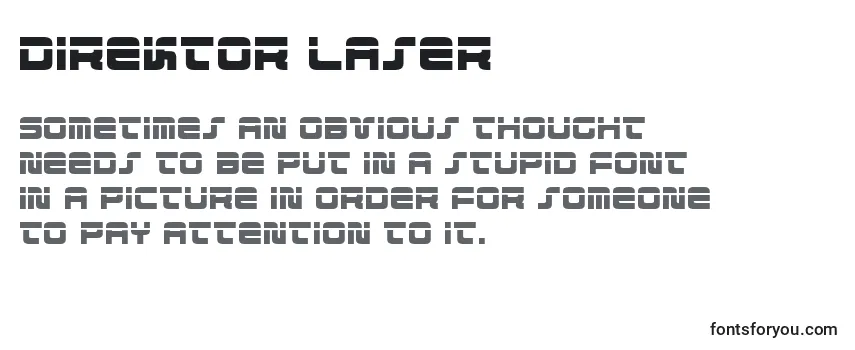 Direktor Laser Font