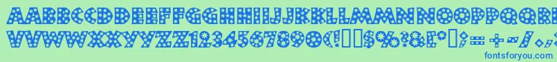 fuente Neulandstar – Fuentes Azules Sobre Fondo Verde