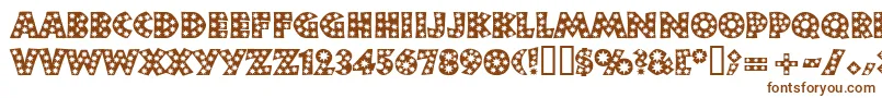 Neulandstar Font – Brown Fonts on White Background