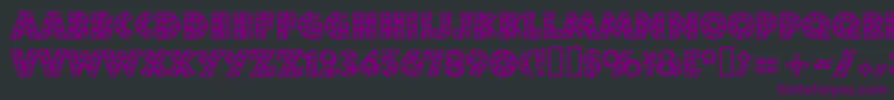 Neulandstar Font – Purple Fonts on Black Background