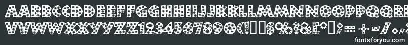 Neulandstar Font – White Fonts on Black Background