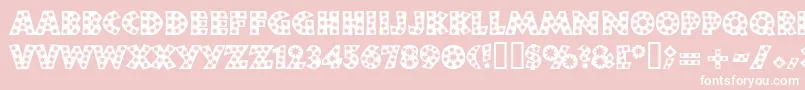 フォントNeulandstar – ピンクの背景に白い文字