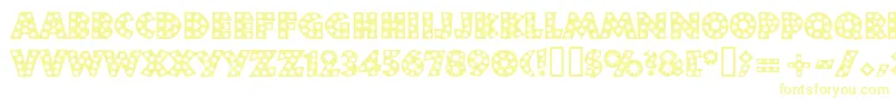 Шрифт Neulandstar – жёлтые шрифты