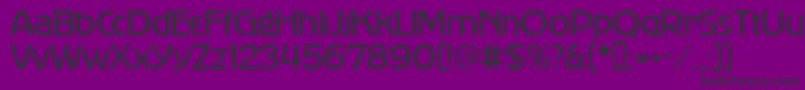 Advertiser Font – Black Fonts on Purple Background