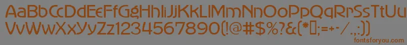 Saiba mais sobre a fonte Advertiser Fonte Advertiser – fontes marrons em um fundo cinza