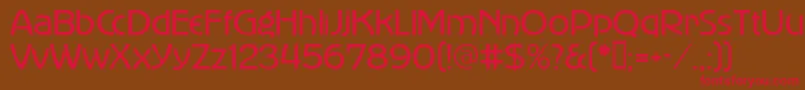 Advertiser Font – Red Fonts on Brown Background