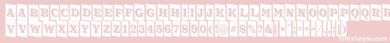 ATrianglercmdn Font – White Fonts on Pink Background