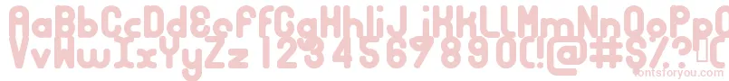 Bubbcb Font – Pink Fonts on White Background