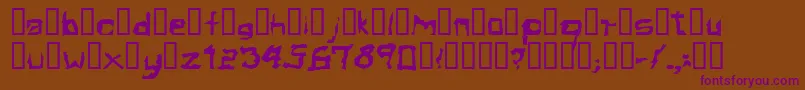 Шрифт ElectamineOddtype – фиолетовые шрифты на коричневом фоне