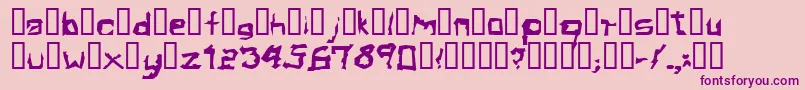 ElectamineOddtype Font – Purple Fonts on Pink Background