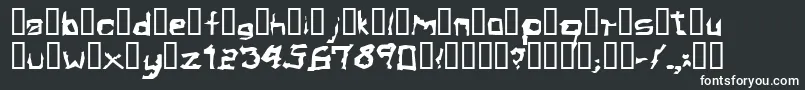 Шрифт ElectamineOddtype – белые шрифты