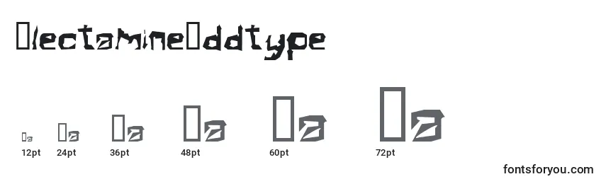 Размеры шрифта ElectamineOddtype