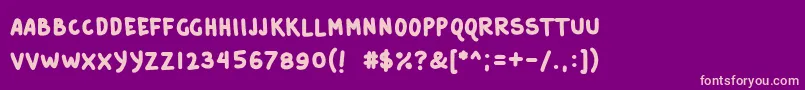 Cp Font – Pink Fonts on Purple Background