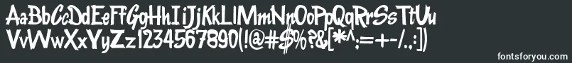 Kentuckyfriedchickenfont-fontti – valkoiset fontit