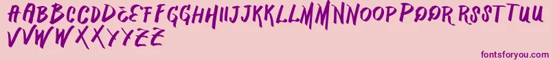 VtksMercado Font – Purple Fonts on Pink Background