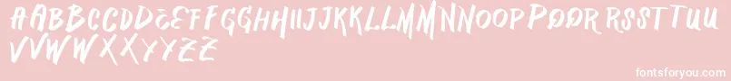 VtksMercado Font – White Fonts on Pink Background