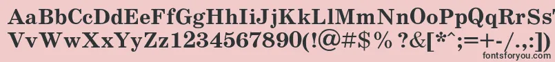 Schoolb Font – Black Fonts on Pink Background