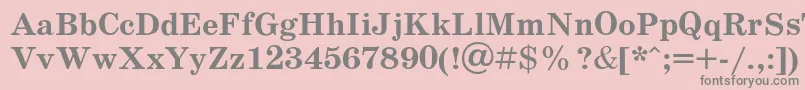 Шрифт Schoolb – серые шрифты на розовом фоне