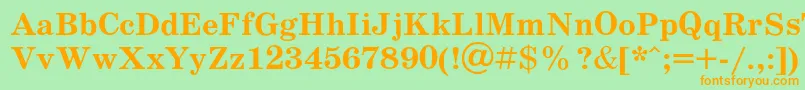 More about Schoolb Font Schoolb Font – Orange Fonts on Green Background