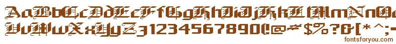 Шрифт Alarich – коричневые шрифты на белом фоне