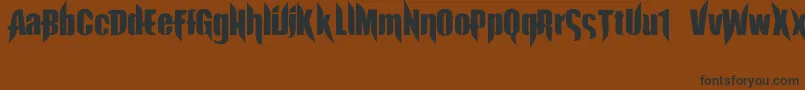 ExorcistaJed40 Font – Black Fonts on Brown Background