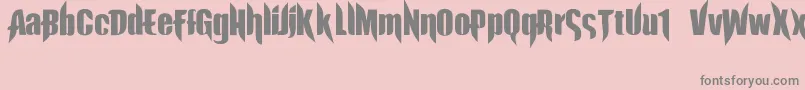 ExorcistaJed40 Font – Gray Fonts on Pink Background
