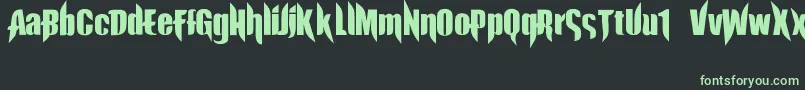 ExorcistaJed40 Font – Green Fonts on Black Background