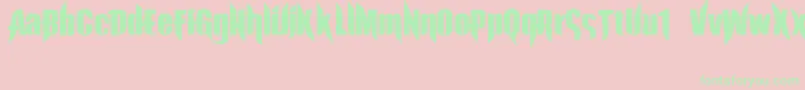 ExorcistaJed40 Font – Green Fonts on Pink Background