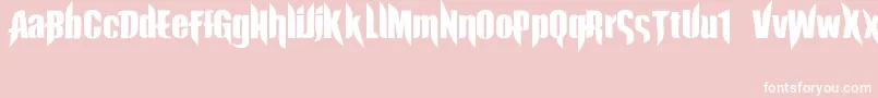 ExorcistaJed40 Font – White Fonts on Pink Background