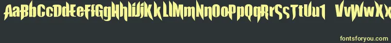 ExorcistaJed40 Font – Yellow Fonts on Black Background