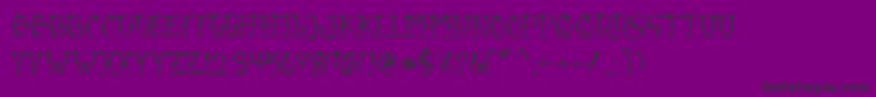 VtcSumislasherone Font – Black Fonts on Purple Background