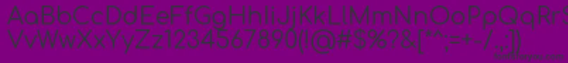 ComfortaaRegular Font – Black Fonts on Purple Background