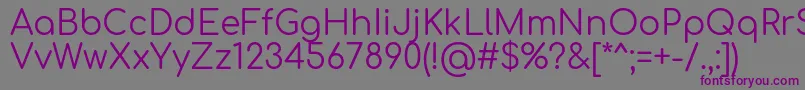 ComfortaaRegular Font – Purple Fonts on Gray Background