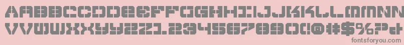 フォントVyperb – ピンクの背景に灰色の文字