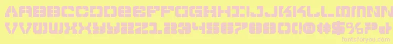 Vyperb Font – Pink Fonts on Yellow Background