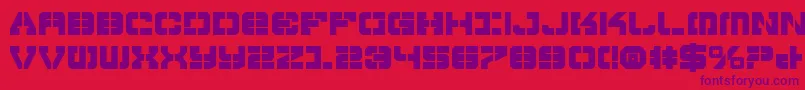Vyperb Font – Purple Fonts on Red Background
