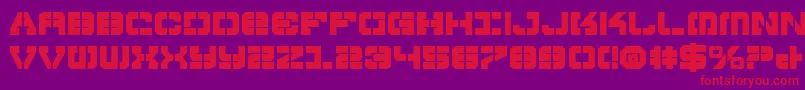 Vyperb Font – Red Fonts on Purple Background