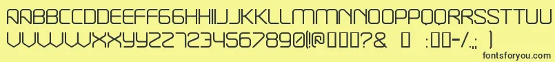 Break ffy Font – Black Fonts on Yellow Background