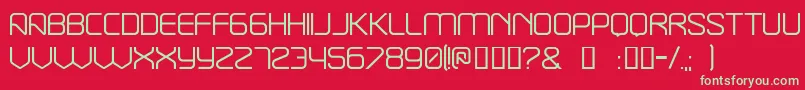 Break ffy Font – Green Fonts on Red Background