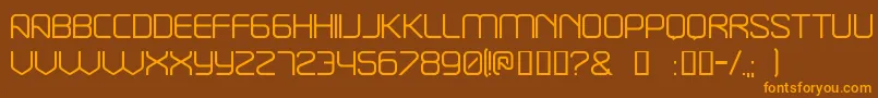 Break ffy Font – Orange Fonts on Brown Background