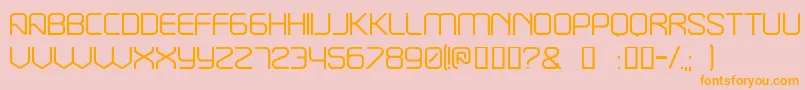 Break ffy Font – Orange Fonts on Pink Background