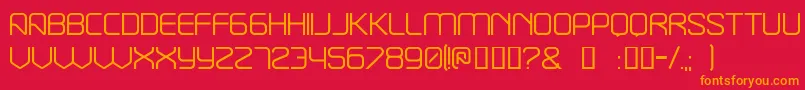 Break ffy Font – Orange Fonts on Red Background