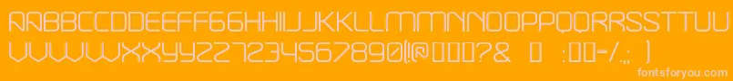 Break ffy Font – Pink Fonts on Orange Background