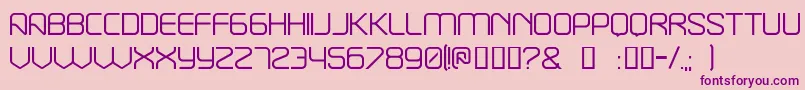 Break ffy Font – Purple Fonts on Pink Background